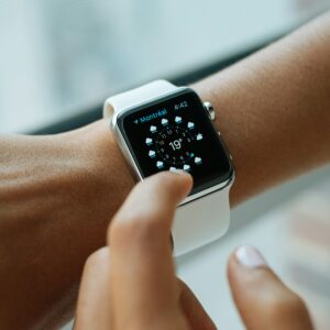 Vertex MotionPro X5 sports wearable watch being used on a wrist